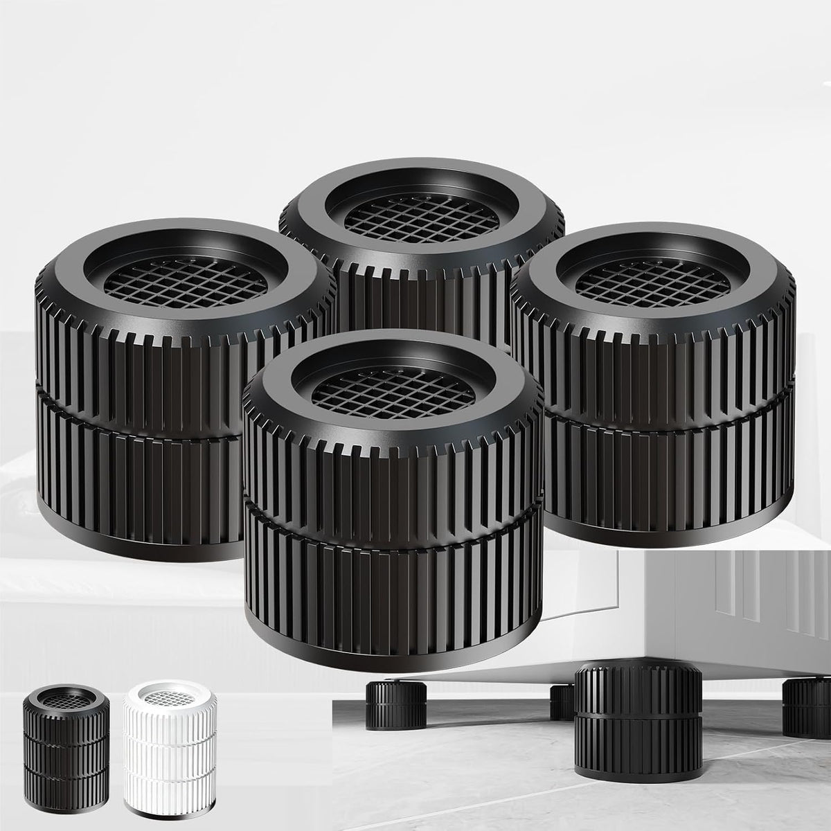 Bed Risers Heavy Duty 1.1-3.5 in, Furniture Risers for Table Sofa