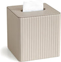 Leather Tissue Box Cover Square，Tissue Box Holder Compatible with Kleenex
