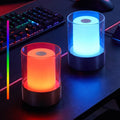 4" RGB Black Cordless Table Lamp 2, Small Outdoor Rechargeable Lamp