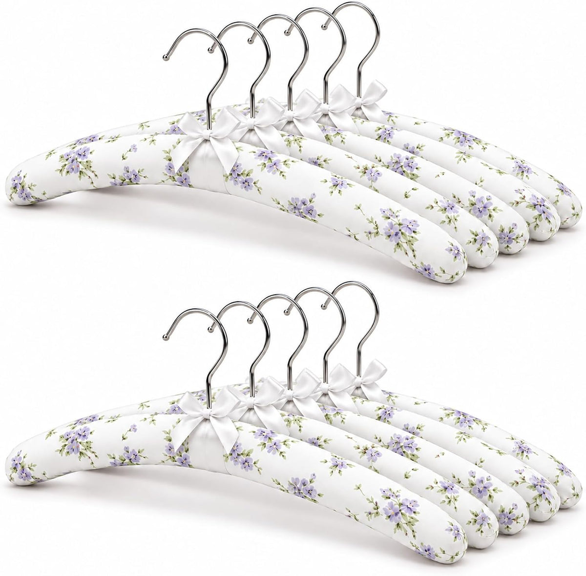 No Bump Padded Clothes Hangers for Women Clothing, Sweater, Coat, 10 Pack