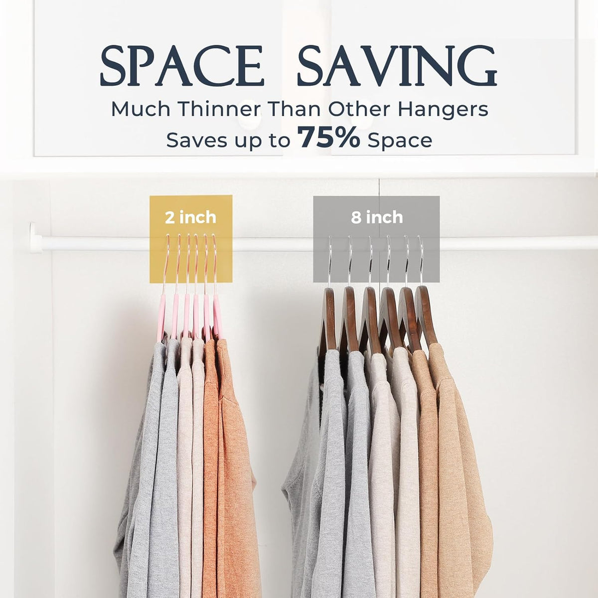 HOUSE DAY Pink Velvet Hangers 240 Pack, Premium Clothes Hangers Non-Slip Felt Hangers, Sturdy Black Hangers Heavy Duty Coat Hangers, Durable Suit Hangers, Space Saving No Hanger Mark Rotating Hook
