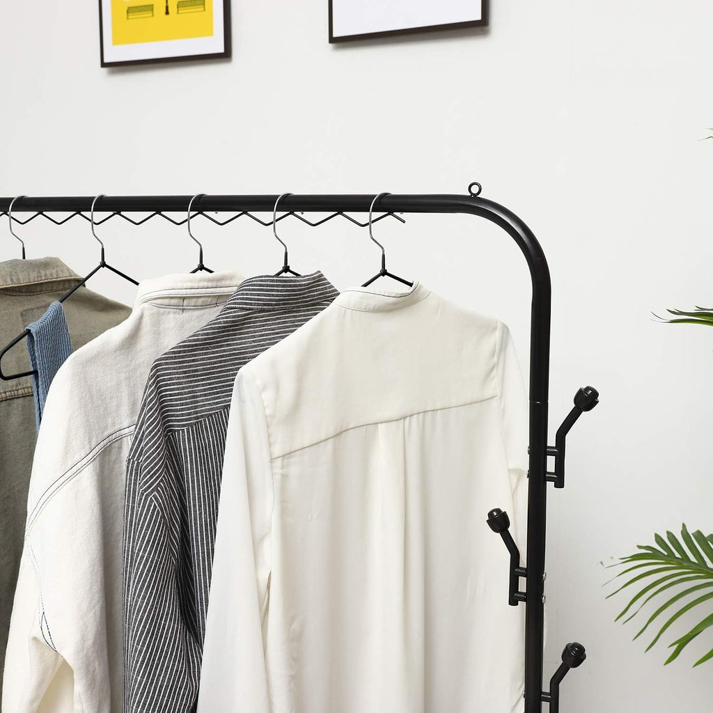 Non-Slip Hanger Metal Hangers Wire Shirt Hangers Chrome and Black Friction, 40 Pack Space Saving Clothes Hanger with Rubber Coating 16.5 Inches