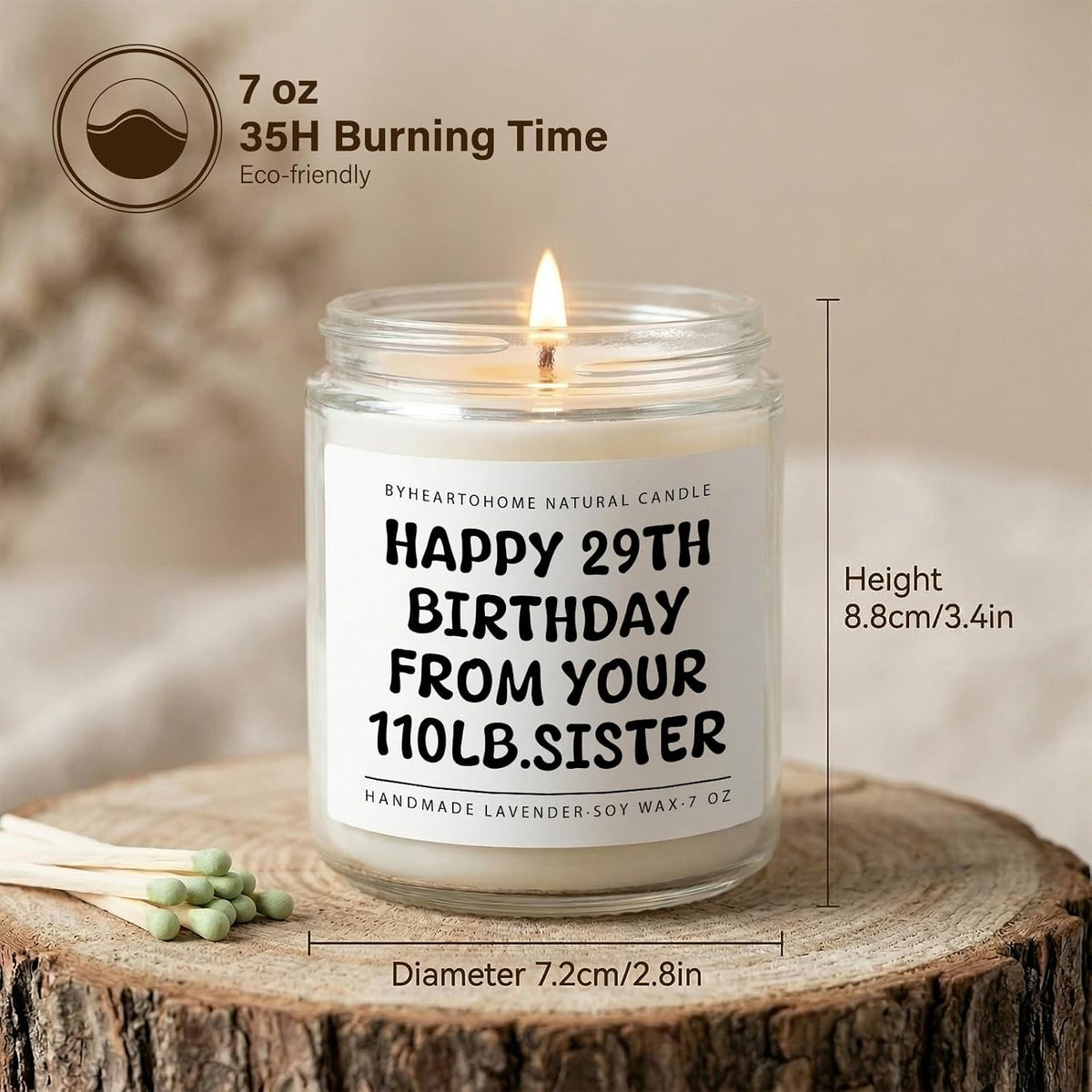 Sister Birthday Gifts,Funny Gifts Candles for Sister