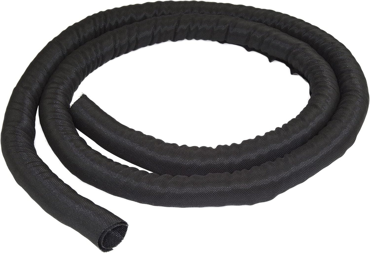 StarTech 6.5' (2m) Cable Management Sleeve, Black, Trimmable (WKSTNCM)