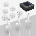 9Pack Magnetic Cable Clips,Night-Glowing Cord Holder,White Star