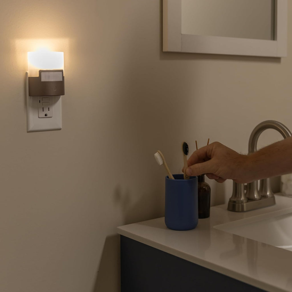 GE Plug in Night Light with Motion Sensor, 40 Lumens, Bronze