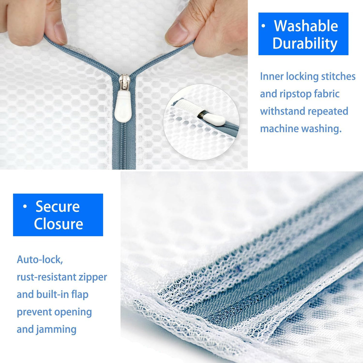4Pcs Mesh Laundry Bags Delicates Lingerie Wash Washer Washing Machine Bag