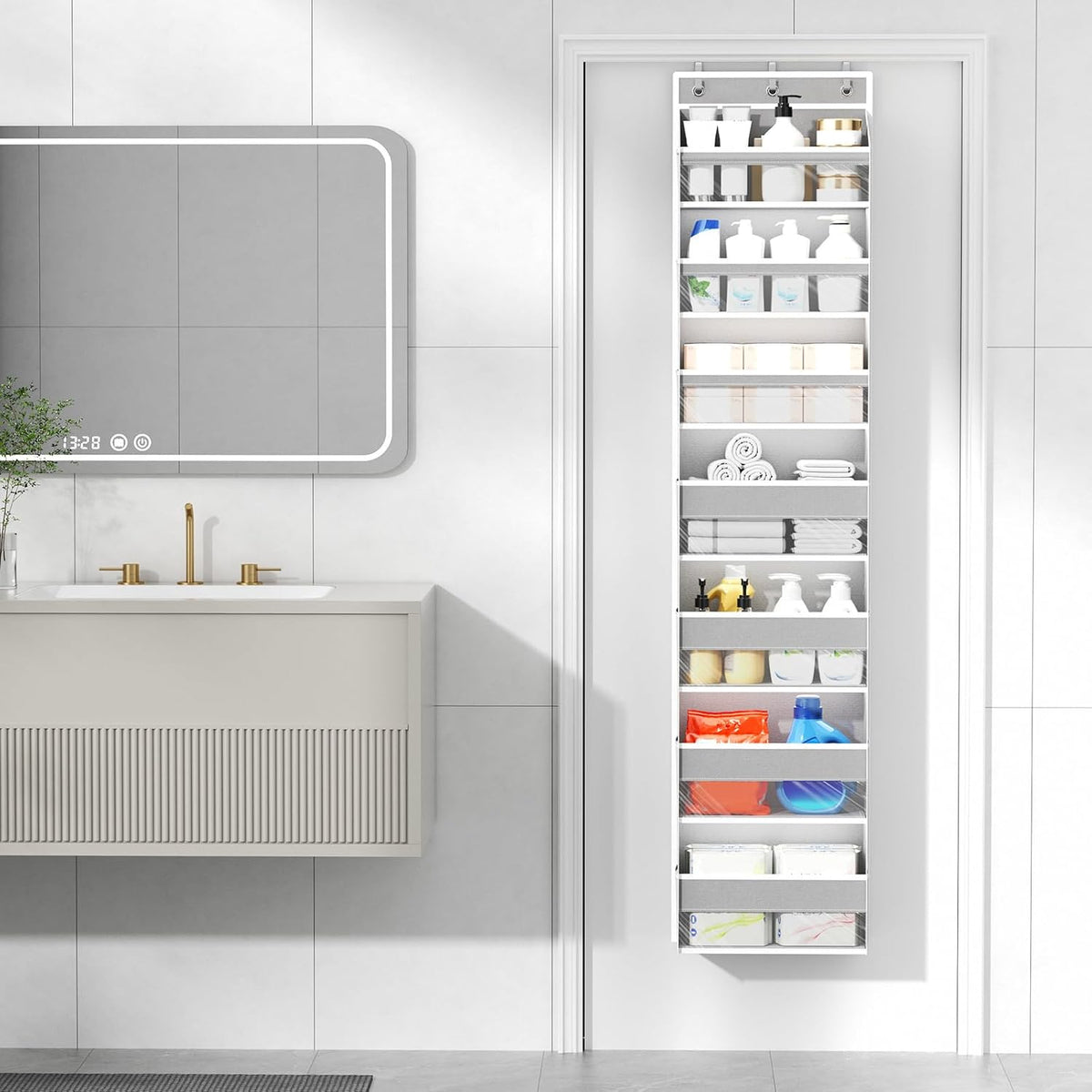 Mefirt Over The Door Organizer, 7 Tier Door Hanging Organizers