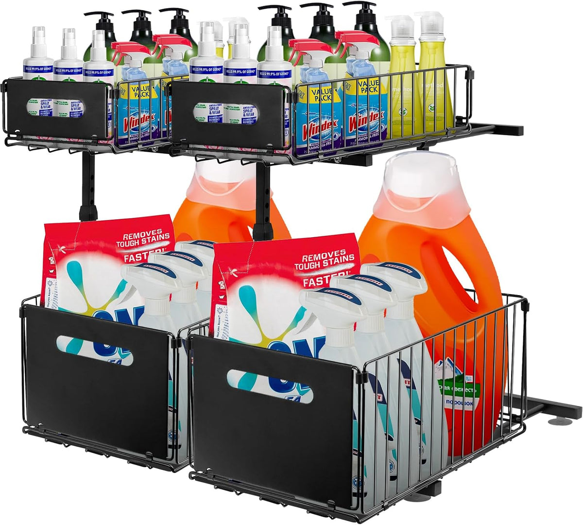 Under Sink Organizers and Storage, 2-Tier Pull Out Cabinet Organizer