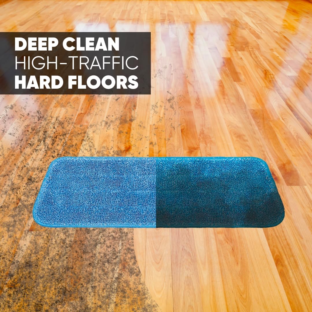 3-Pack Cinch Mop Replacement Heads, Microfiber Mops for Floor Cleaning - Wall Mop with Reusable Washable Pads, Compatible with Cinch Mop - Microfiber Wholesale