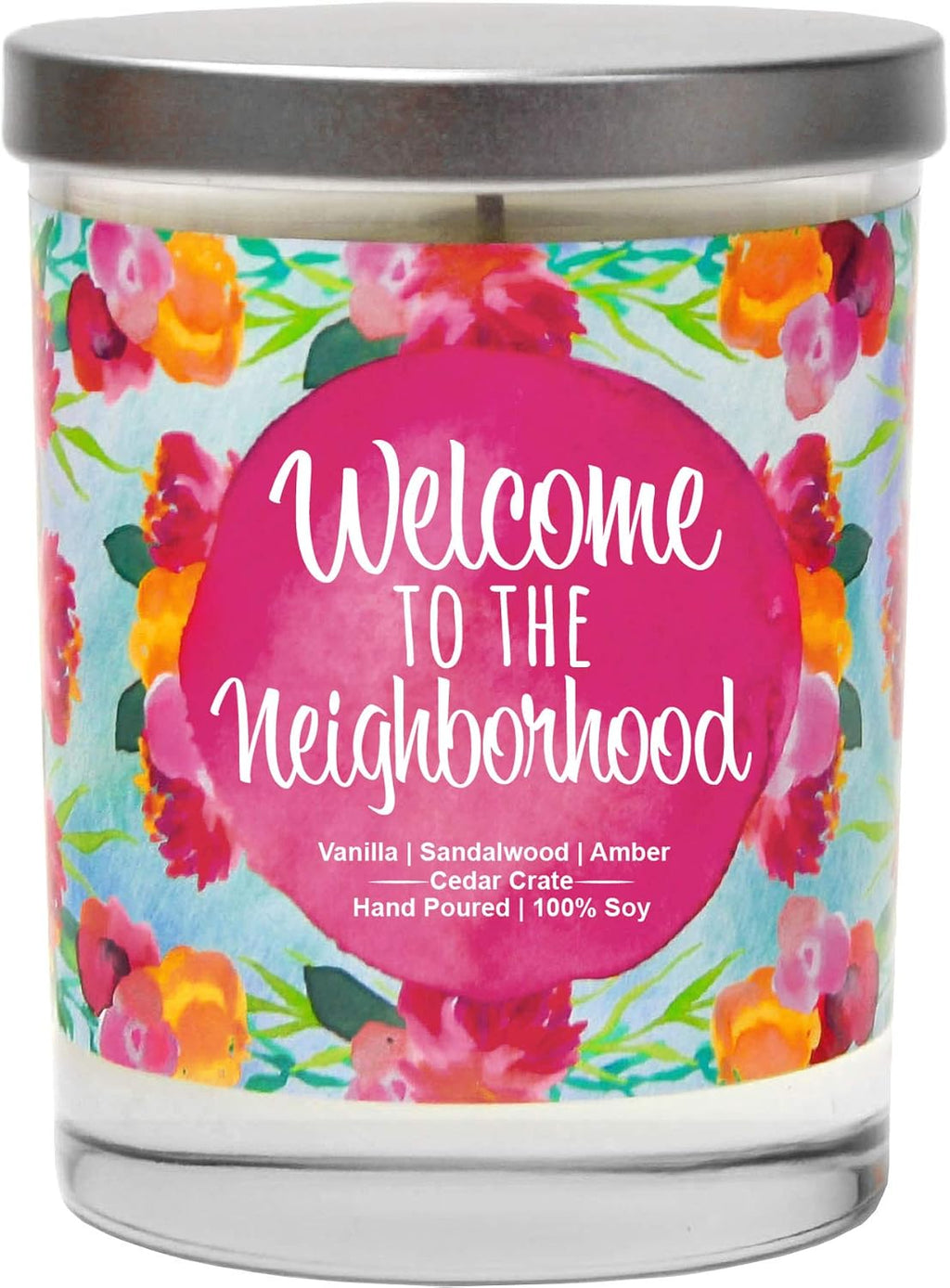 House Warming Gifts New Home 2025 for Women Men Friends - Welcome to The Neighborhood - Housewarming Candle, Present for Hostess, Apartment, Moving, Farewell, Best Neighbor, Soy Wax, Made in USA