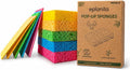 EPLANITA Pop-Up Sponges (10 Pack) Natural Cellulose, Scratch-Free Cleaning for Kitchen & Bathroom, Washing Up, Eco Scrub, DIY Crafts