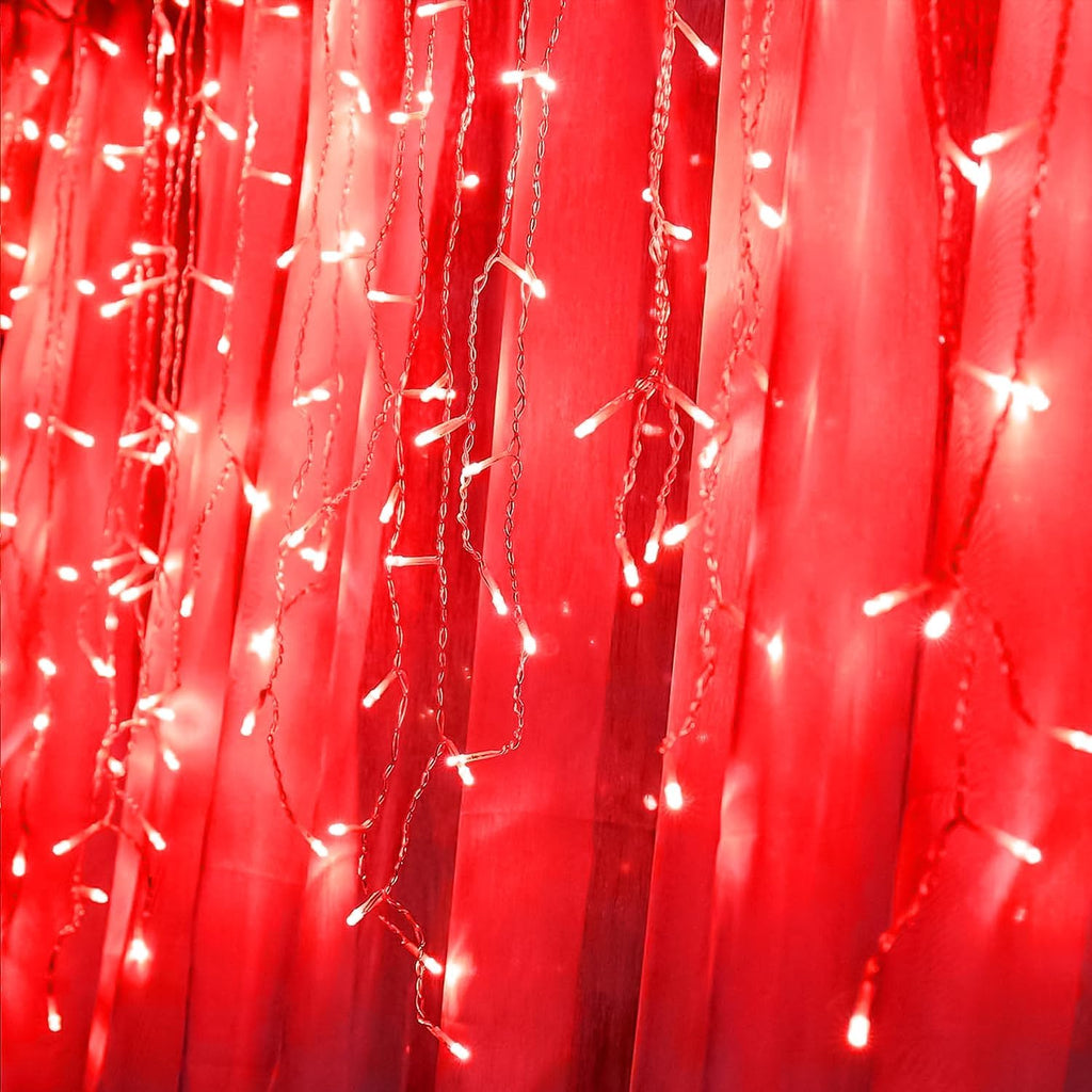 400FT Red LED Fairy Lights, Christmas String Lights with Remote, 8 Lighting Modes, Waterproof Plug-in Lights for Valentine, Halloween, Fireplace, Banister, Restaurant, Bar, Shop Display