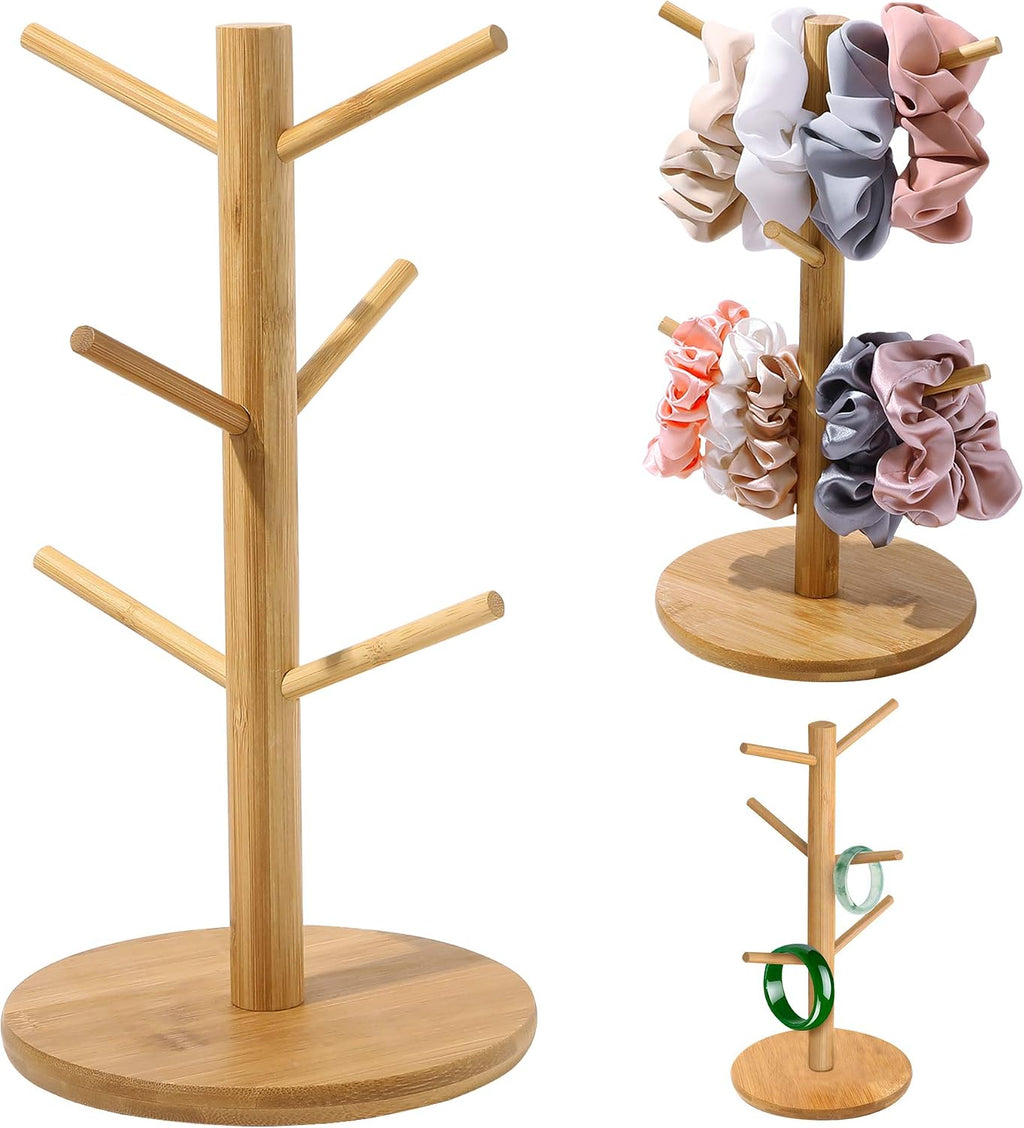 Scrunchie Holder Organizer Stand Bracelet Holder Accessories Jewelry Hair Tie Organizer Cute Stuff for Gils Bedroom The Perfect Hair Dresser Dislpay and Also can be Mug Tree Stand Cup Rack