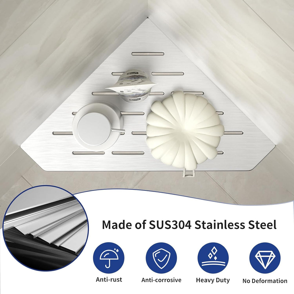 Corner Shower Shelf 10"