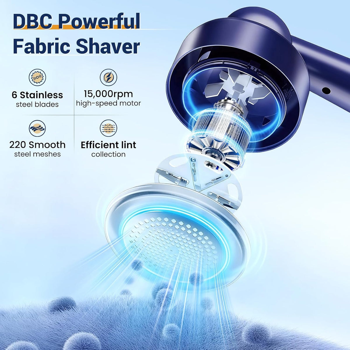 DBC Fabric Shaver & Lint Remover for Clothes, Sweaters & Furniture
