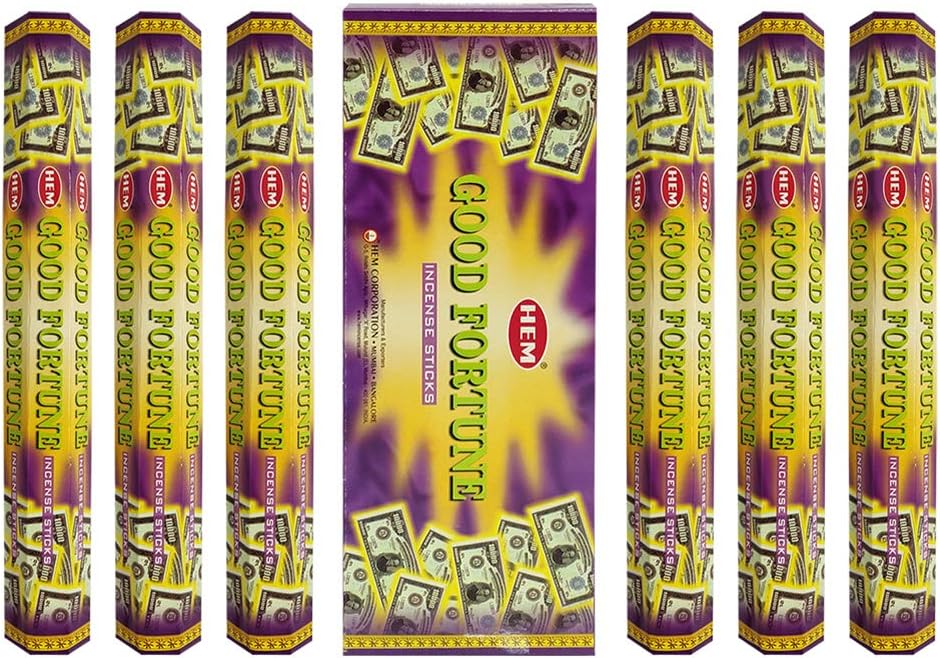 Good Fortune Incense Sticks and Incense Stick Holder Bundle Insence Insense Hem Incense Sticks