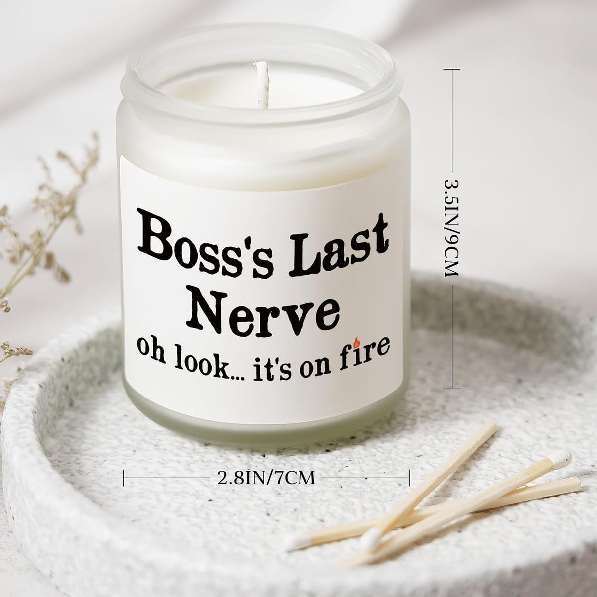 Funny Boss Gifts for Women Men- Handmade Lavender Soy Wax Candle