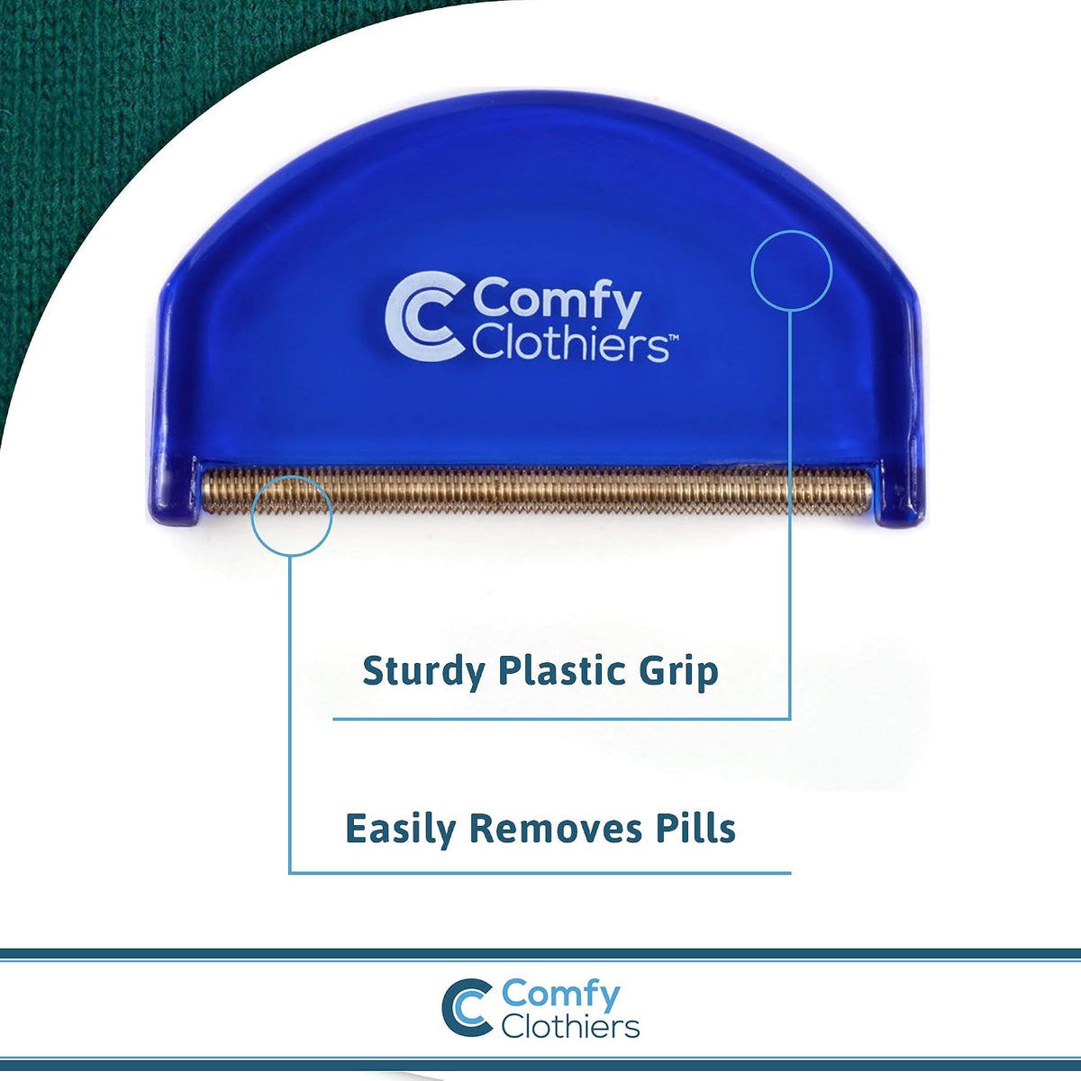 Comfy Clothiers Fabric Shaver and Cashmere Comb Combo Pack - Lint Shaver and Pilling Remover for Clothes - Revives Sweaters, Blankets, and Bed Sheets - Removes Fuzz, Pills, and Lint