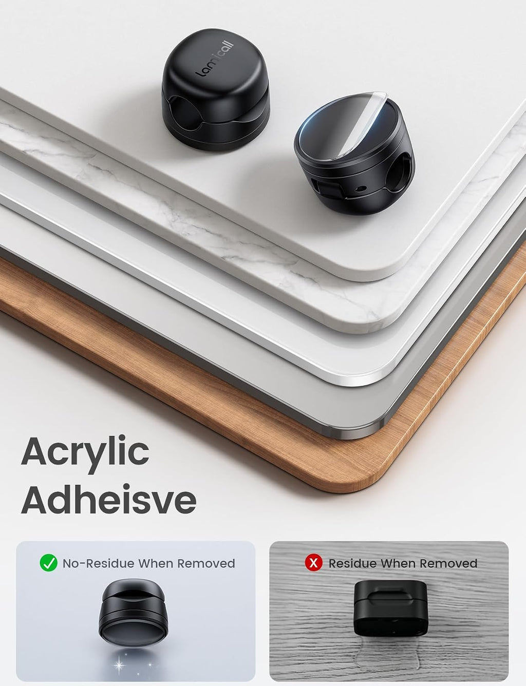 Lamicall 6 Pack Rotating Magnetic Cord Organizer Clips Cable Management