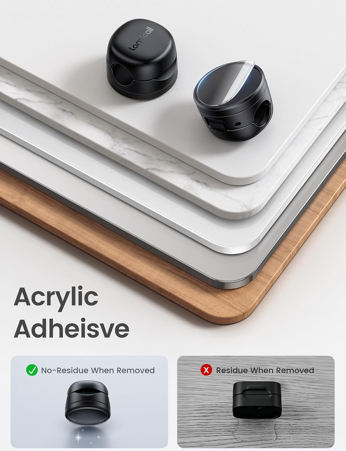 Lamicall 6 Pack Rotating Magnetic Cord Organizer Clips Cable Management