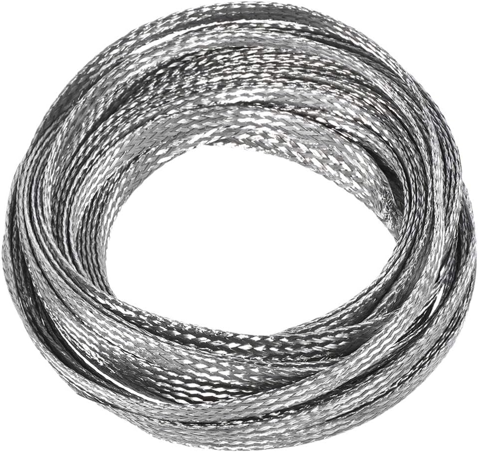 uxcell 23Ft - 13/64 Inch 304 Stainless Steel Sleeving Expandable Hose Cover