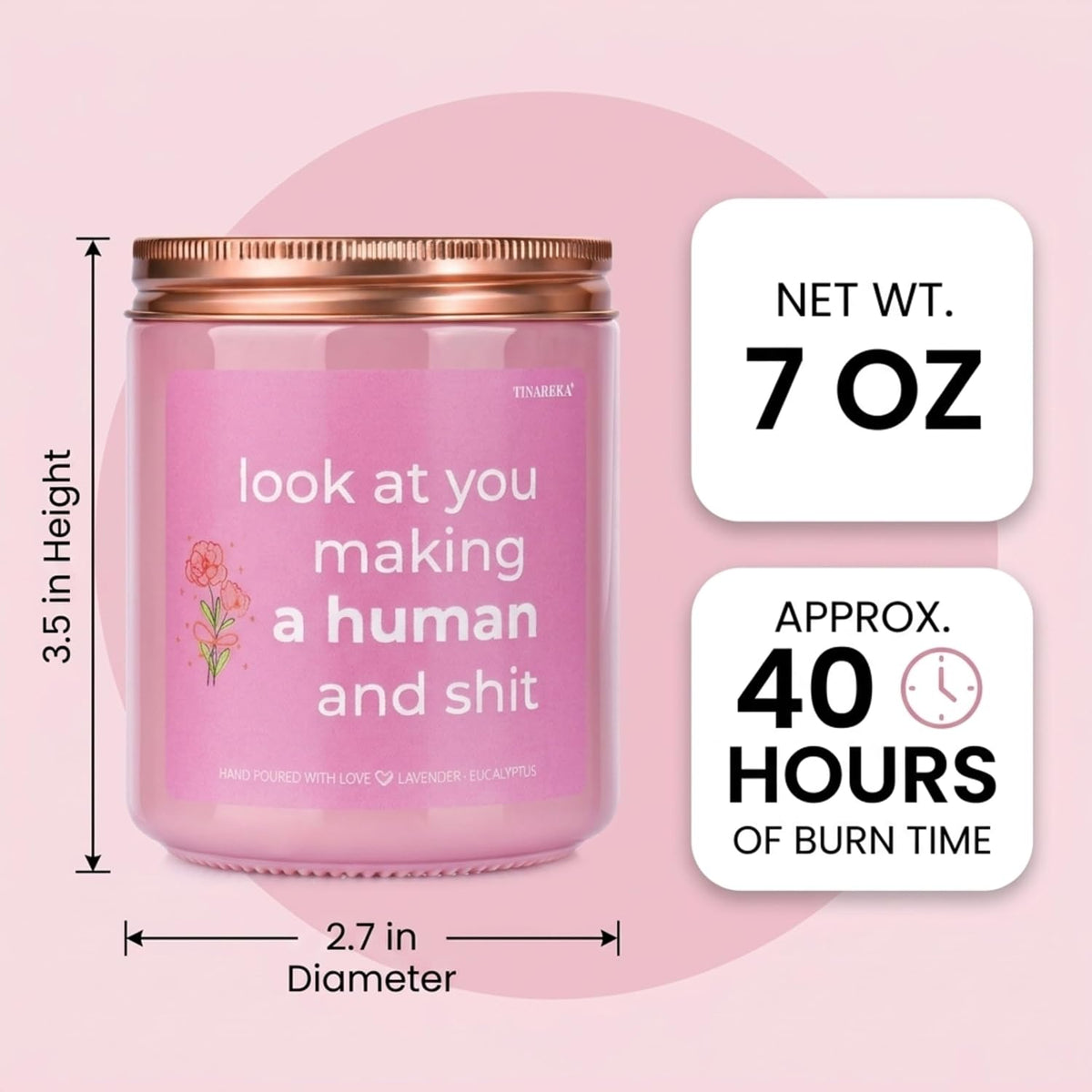 New Mom Gifts, Postpartum Gifts for Mom, Scented Candle
