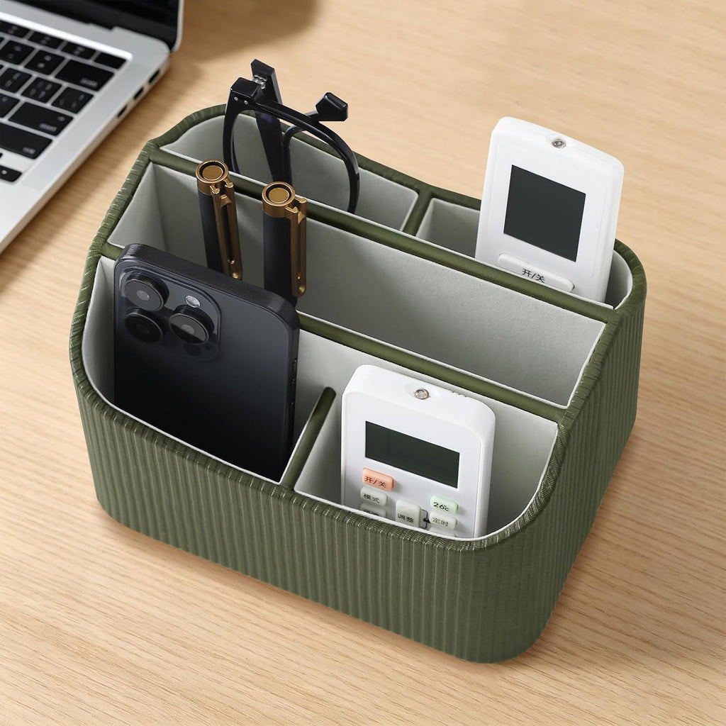 360° Rotating Desk Organizer, Lazy Susan Remote Control Holder, Green