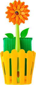 Vigar Flower Power Kitchen Sink Caddy Organizer Set - Orange