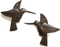 It's Cactus Handmade Metal Hummingbird Wall Art Set of 2 Haitian Recycled Steel Bird Wall Decor Small Rustic Indoor Outdoor Garden Wall Hanging Fair Trade Artisan Sculpture