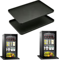 Mini Fridge Mat, 24x24 Inch Silicone Protective Drip Tray with Raised Edge - Leak Proof Floor Guard for Water Dispenser, Washer, Dryer, Pet Bowls - Easy Clean & Foldable（2 Pack）