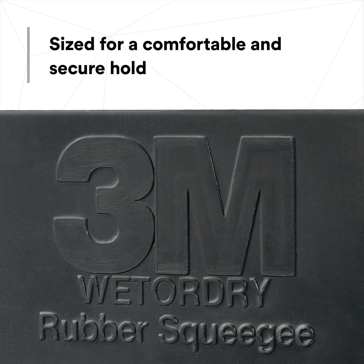 3M Wetordry Rubber Squeegee 05517, 2-3/4 in x 4-1/4 in, Comfort Fit