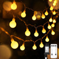 suddus 109ft Connectable Globe String Lights Plug in Remote Warm White