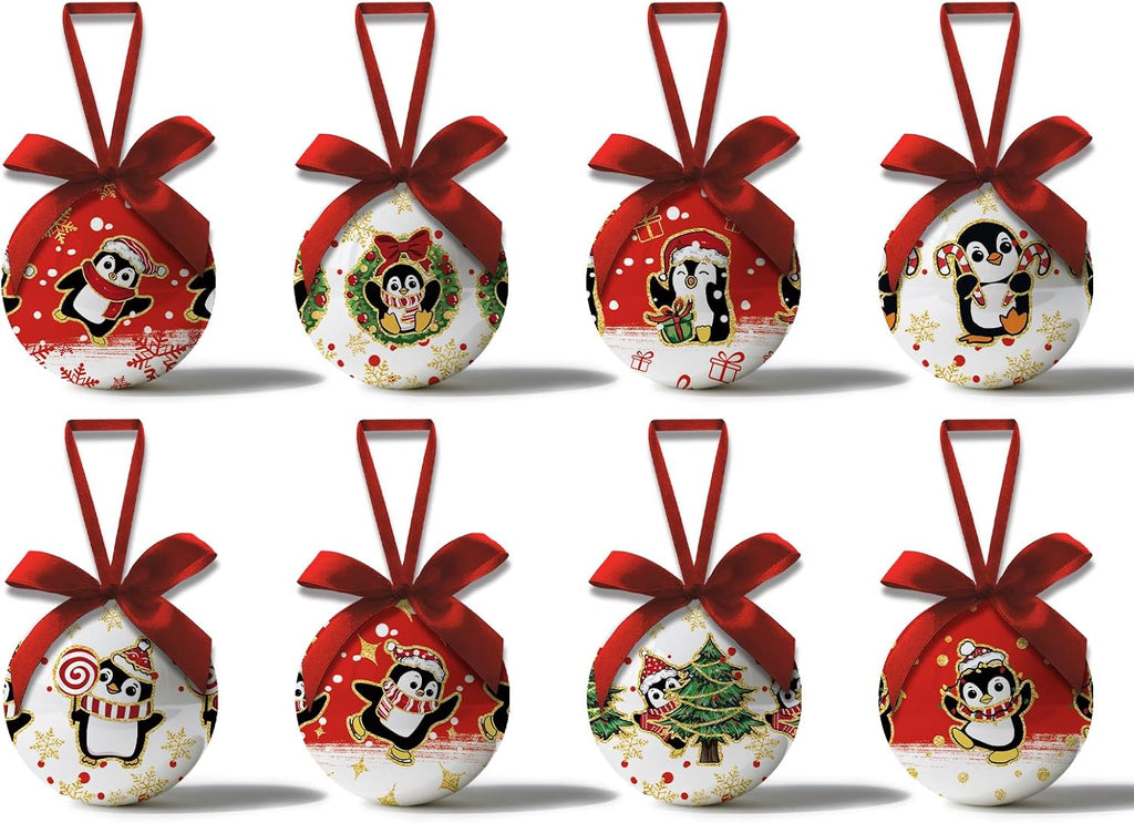 Penguin Christmas Decorations - Penguin Christmas Ornaments Hanging Balls Animal Ornament for Christmas Tree, Cute Decorations Ball 2.36 Inch for Xmas Tree Party Home Holiday，Xmas Gifts Set of 16Pcs