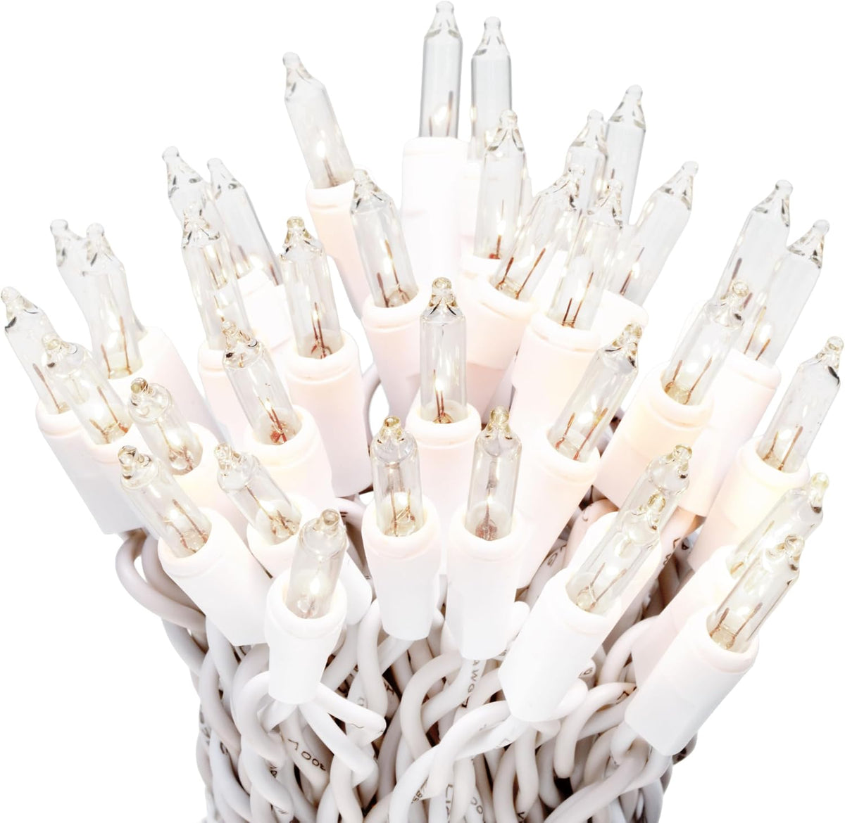 612 Vermont Clear 35 Count Christmas String Lights on White Wire Cord
