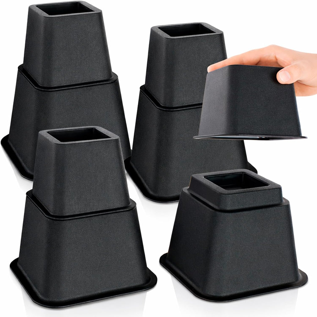 Vive Bed Risers Heavy Duty (4 Pack - 5 Inch) - Furniture Lifts Risers