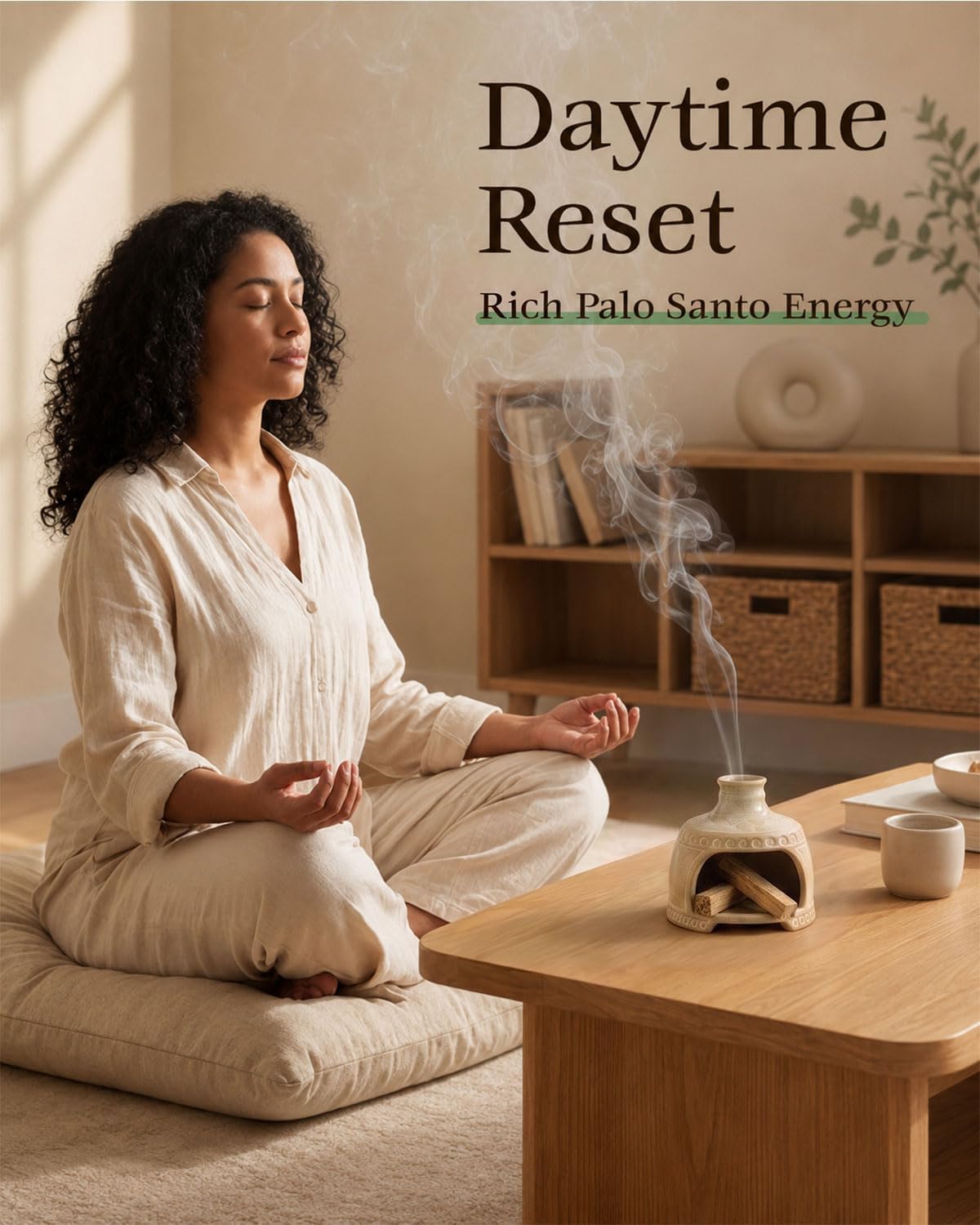 Palo Santo Holder Chimney - Ceramic Sage Burner for Burning