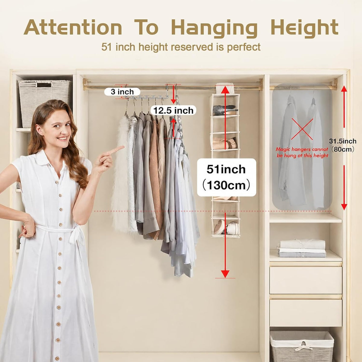 HOUSE DAY 20 Pack Space Saving Hangers for Clothes, Metal Magic Hanger