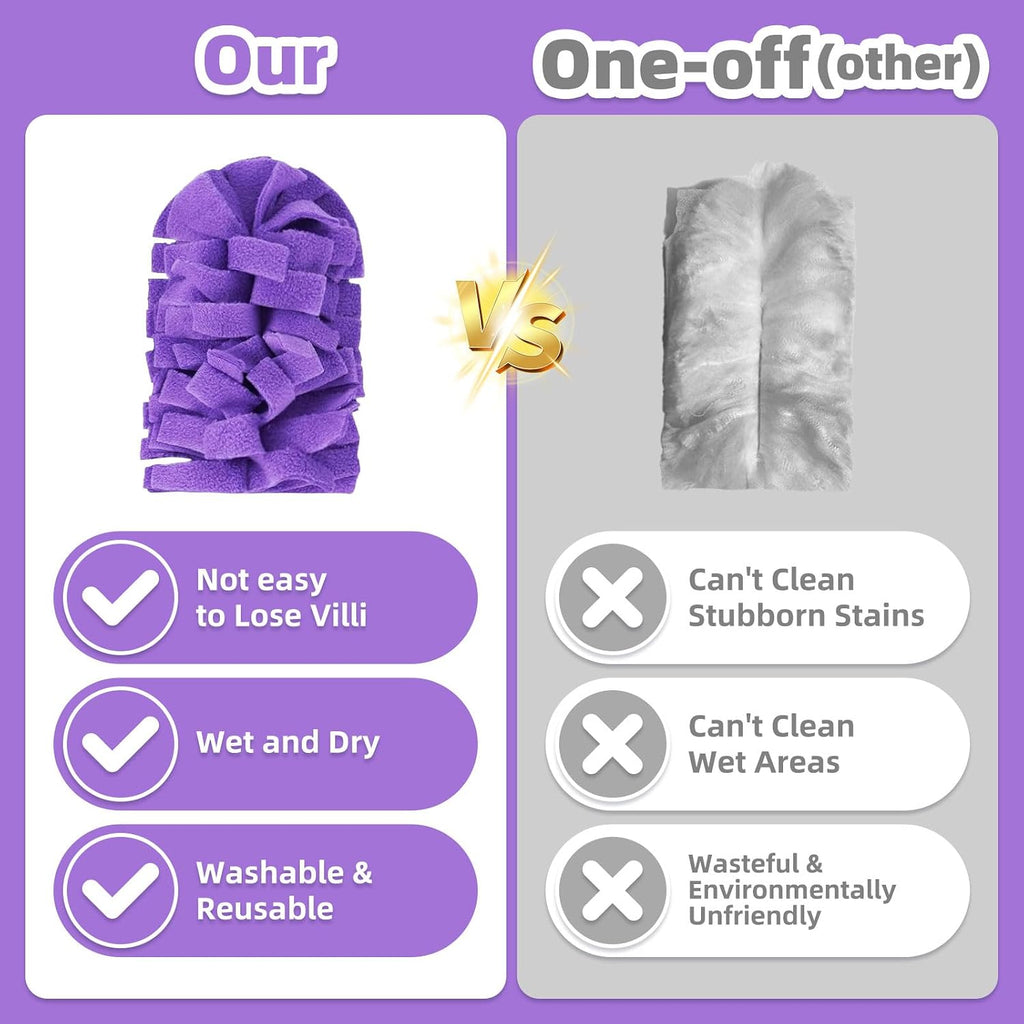 12 PCS Microfiber Reusable Duster Refills for Swiffer Duster