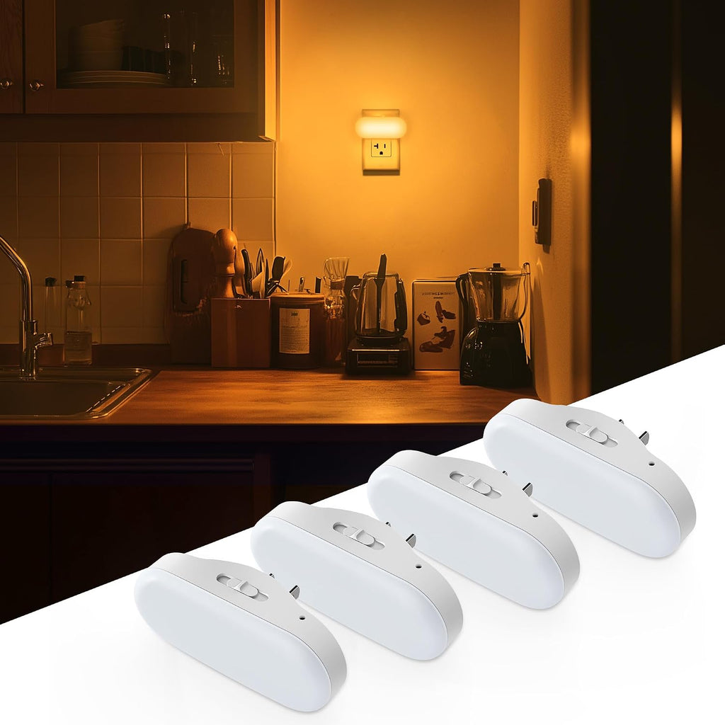 DORESshop Amber Night Lights Plug into Wall,Dusk to Dawn Night Light