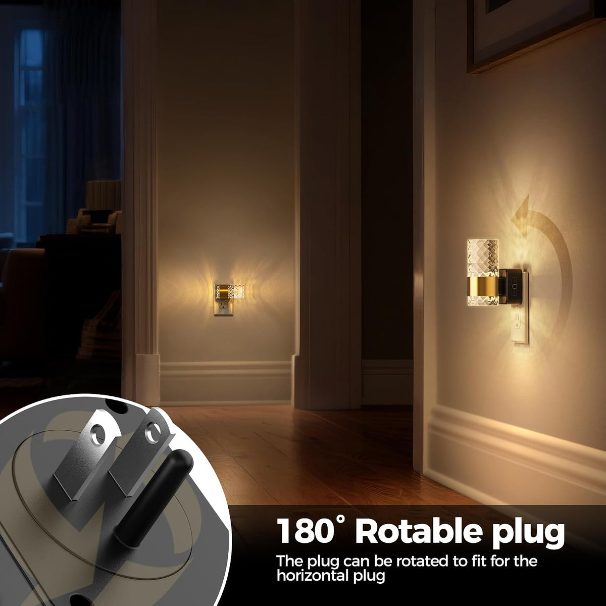 DORESshop Night Lights Plug into Wall,Acrylic Night Light