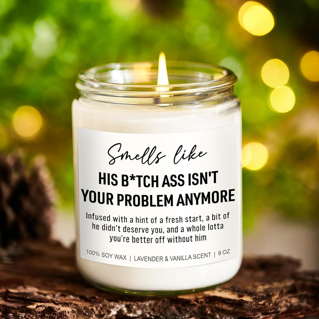 Younift Funny Scented Candles, Divorce Gifts for Women, Divorce Party Decorations - Cheer up, Breakup Gifts for Women, Newly Divorced Woman, Her - Break up, Ex Boyfriend Presents - 9 oz