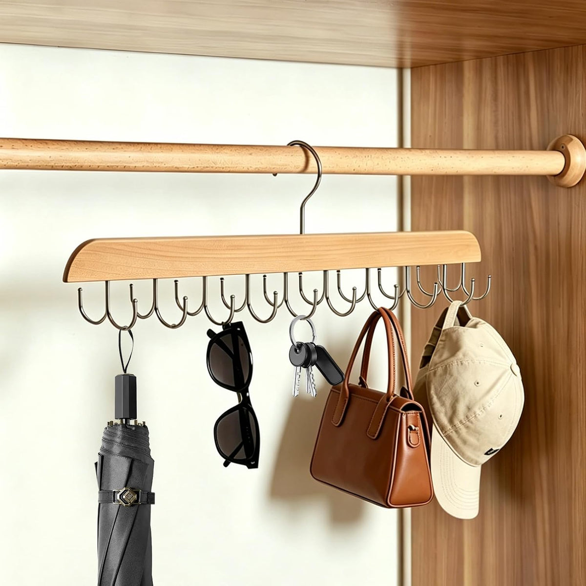 2Pcs Necklace Hanger Wall Mount Jewelry Organizer