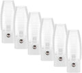 Maxxima LED Plug-in Night Light, Dusk to Dawn Sensor 5000K 5 Lumens, 6 Pack
