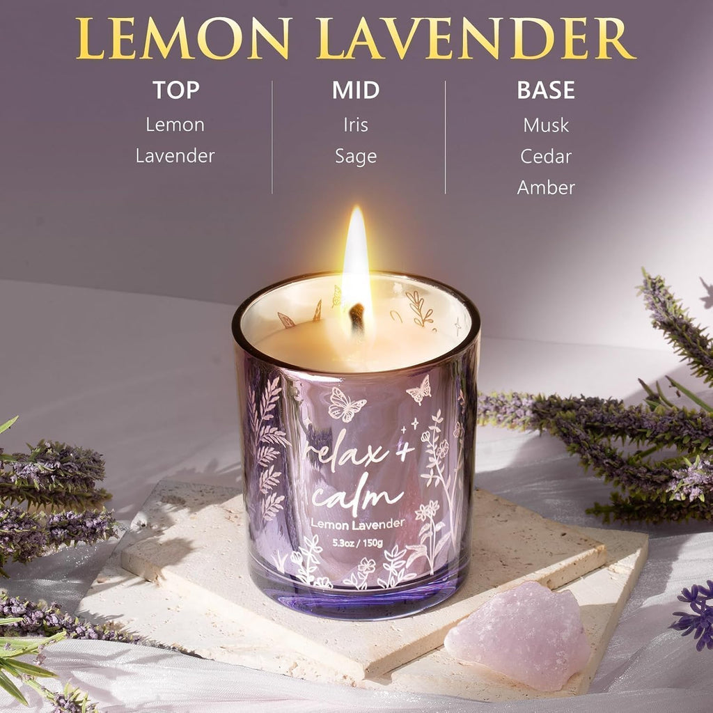 Candles for Women, 3 Pack Soy Wax Candle Gift Sets for Home Scented