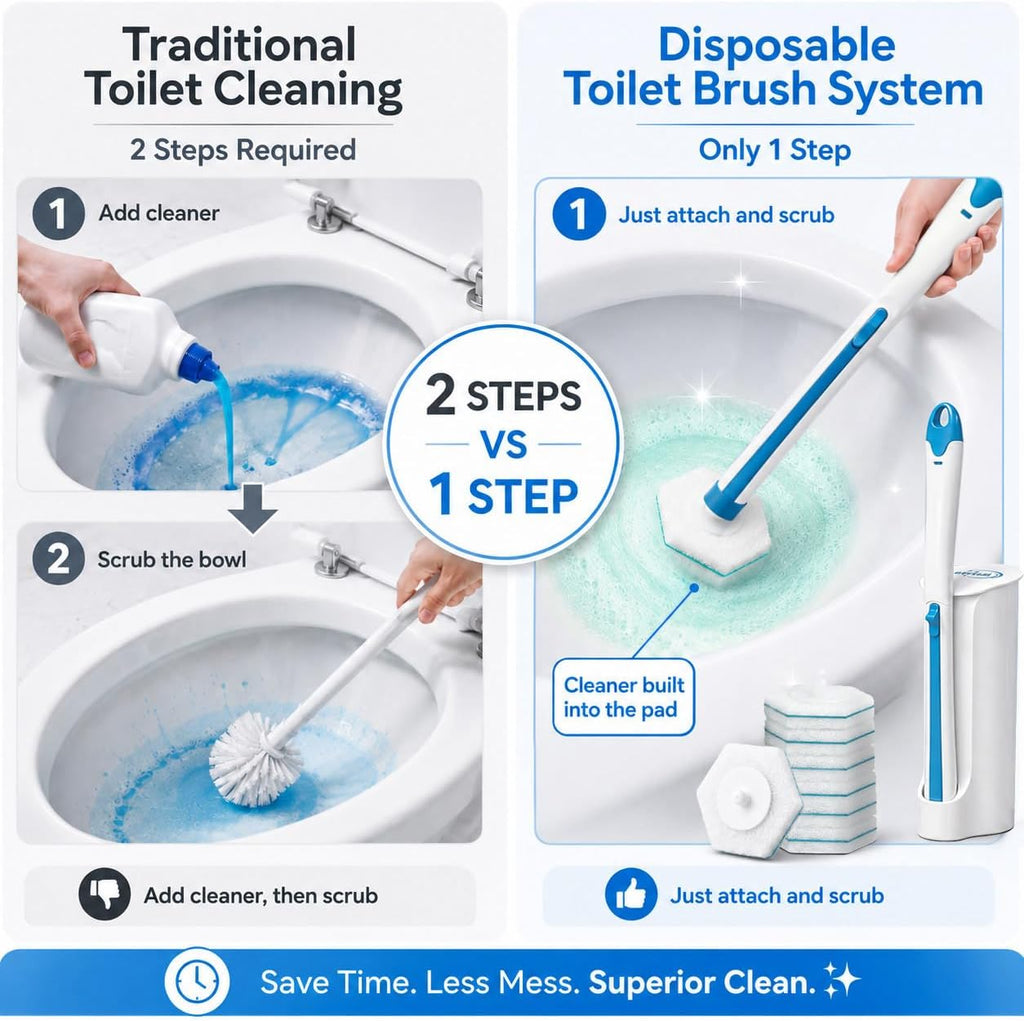 Msvvko Toilet Bowl Cleaners, Disposable Wand Refills, Rainforest Rush Scent
