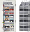 Over The Door Storage Organizer 5 Tiers Extra Large Heavy Duty Oxford Gray
