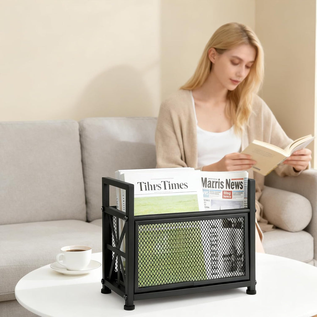 Black Magazine Holder, Magazine File Holder