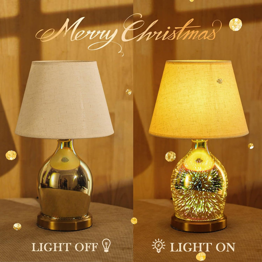 Porseme Glass Table Lamp with Bulb Included