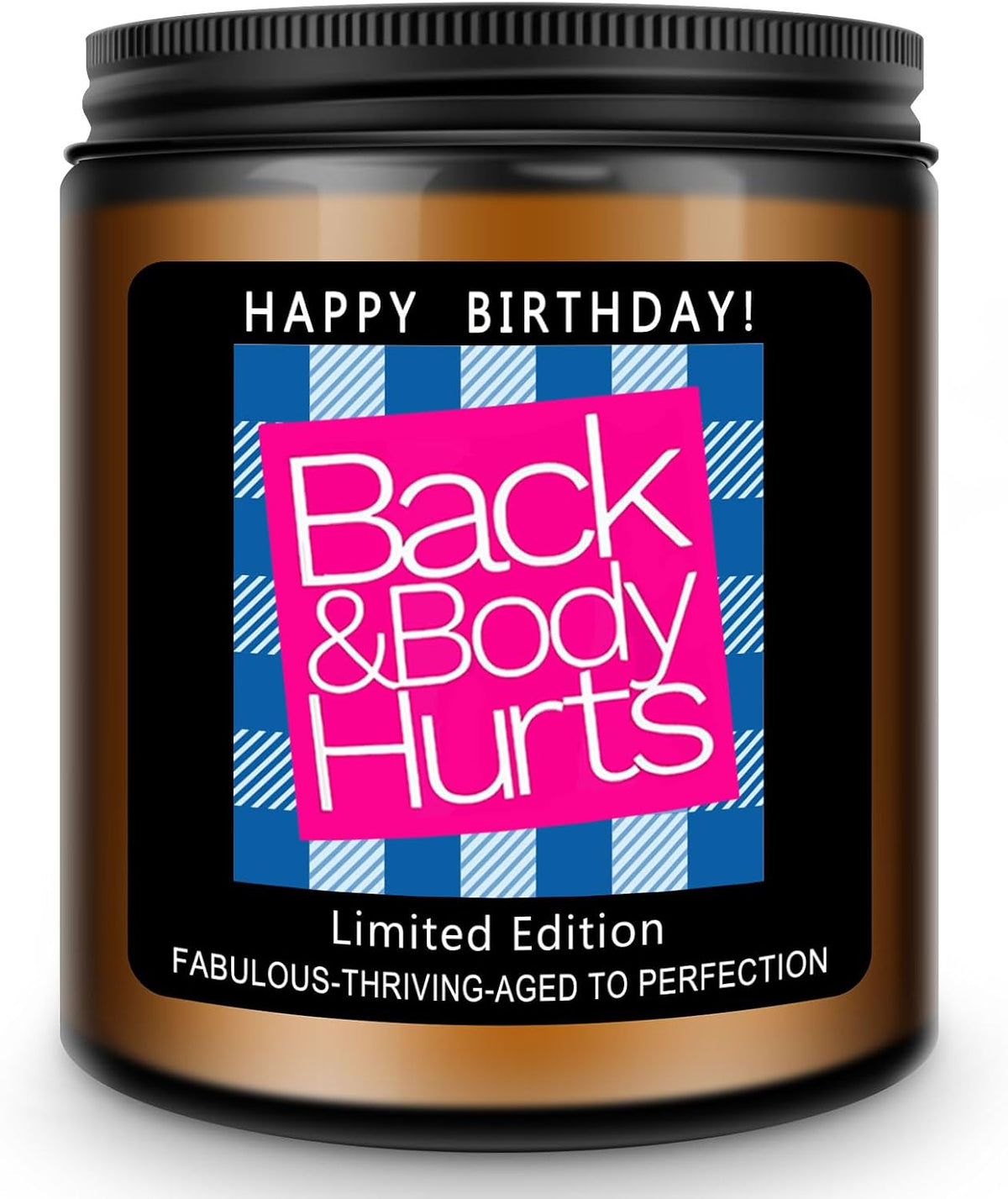 Homsolver Birthday Gifts for Women Men, Happy Birthday Decoration Candles Gift for Her Him, Funny Friendship Mom Dad Sister Friends Wife Husband Present Ideas - Lavender Scented Candle